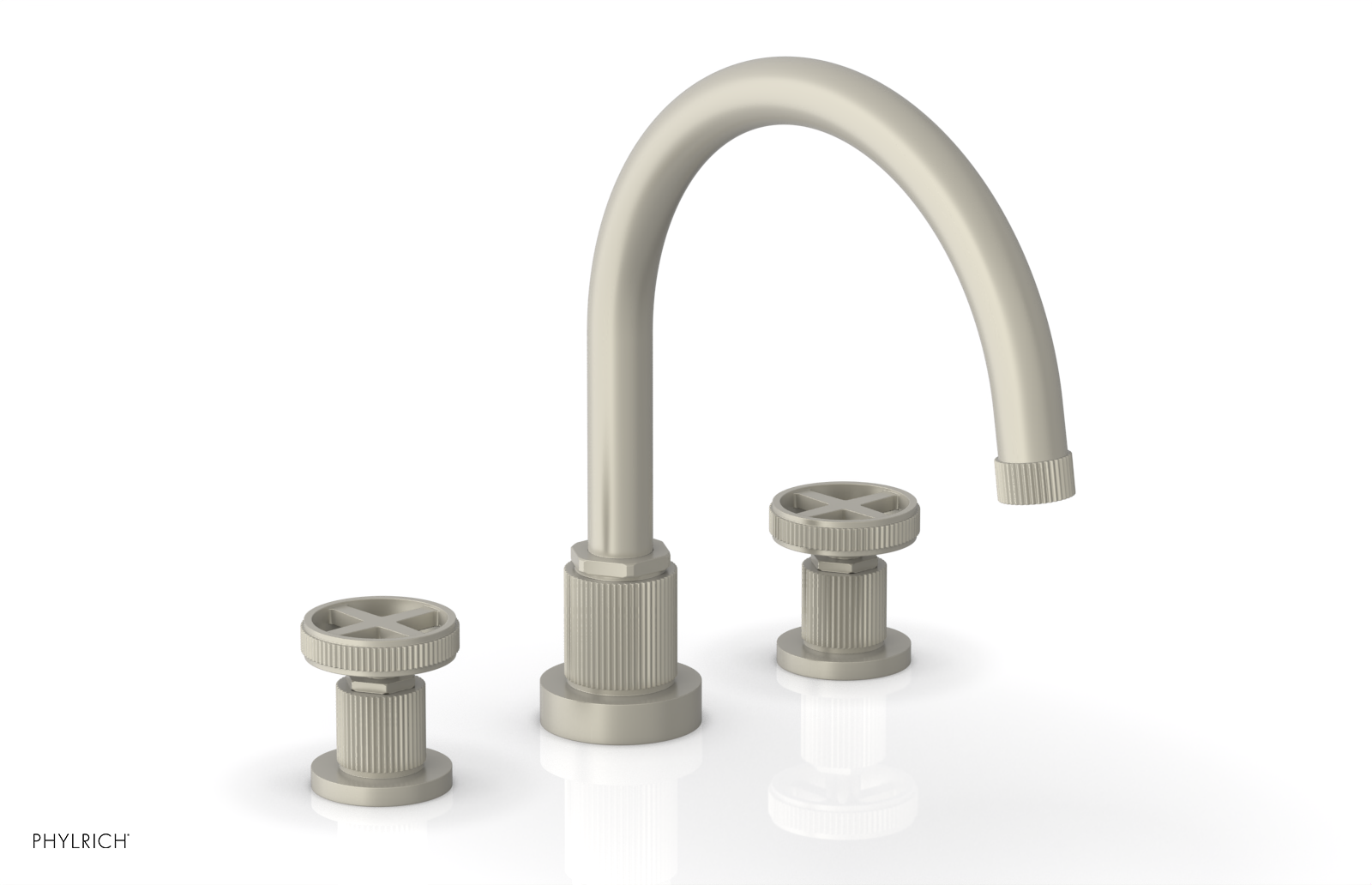 DUSTRIE - Deck Tub Set - Cross Handles - Grooved 370-40