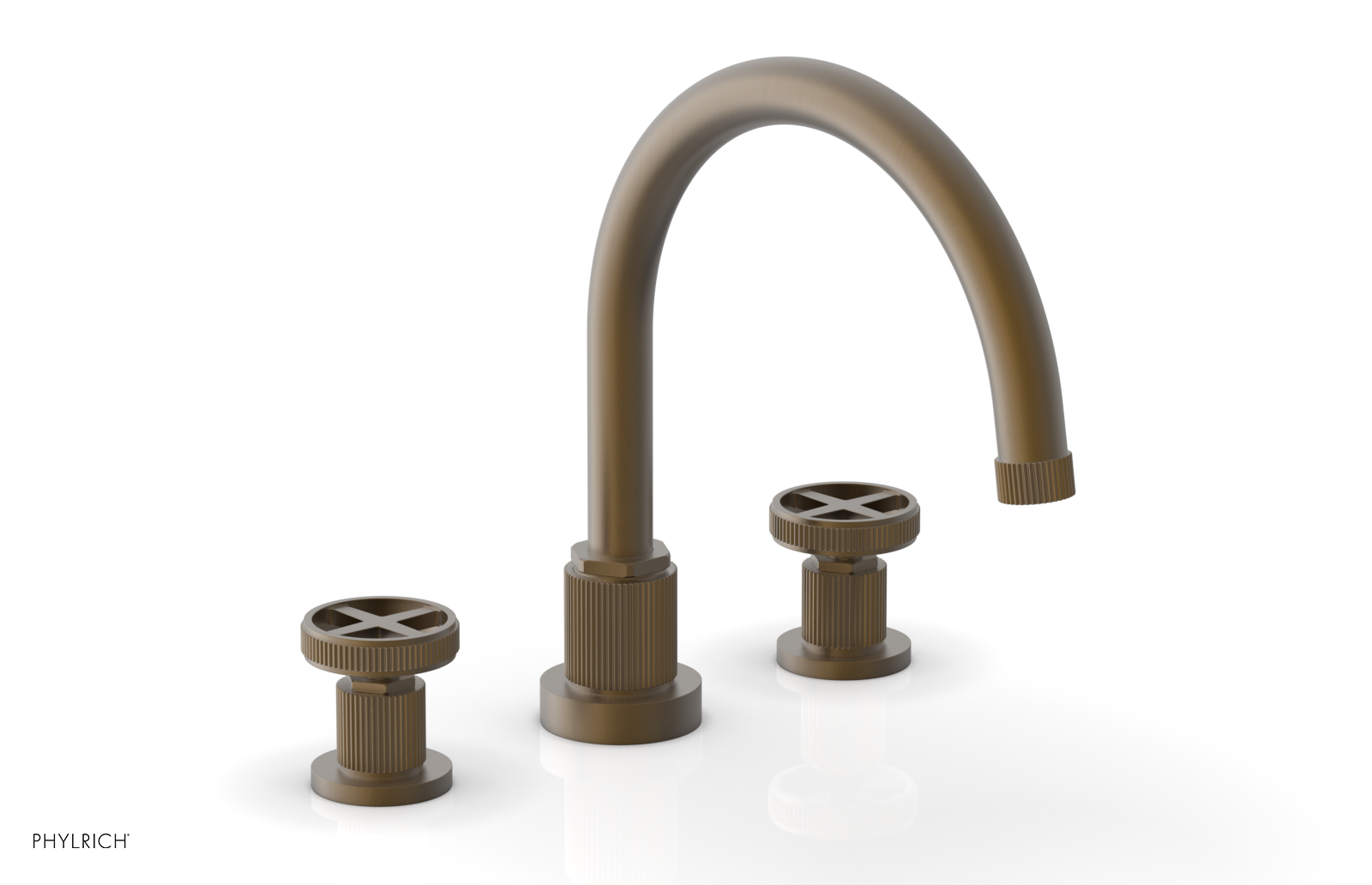 DUSTRIE - Deck Tub Set - Cross Handles - Grooved 370-40