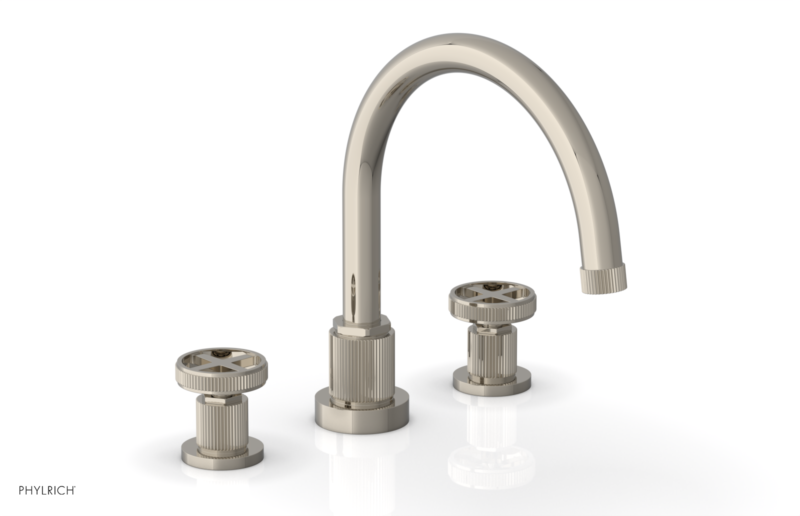 DUSTRIE - Deck Tub Set - Cross Handles - Grooved 370-40