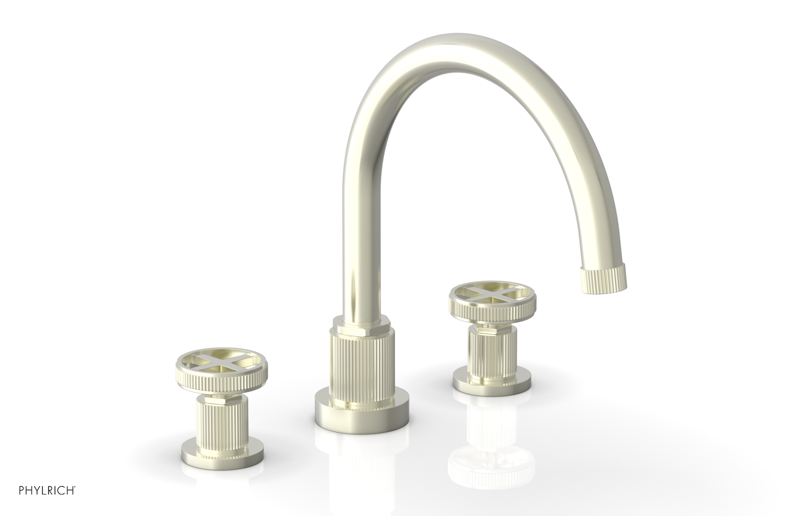 DUSTRIE - Deck Tub Set - Cross Handles - Grooved 370-40