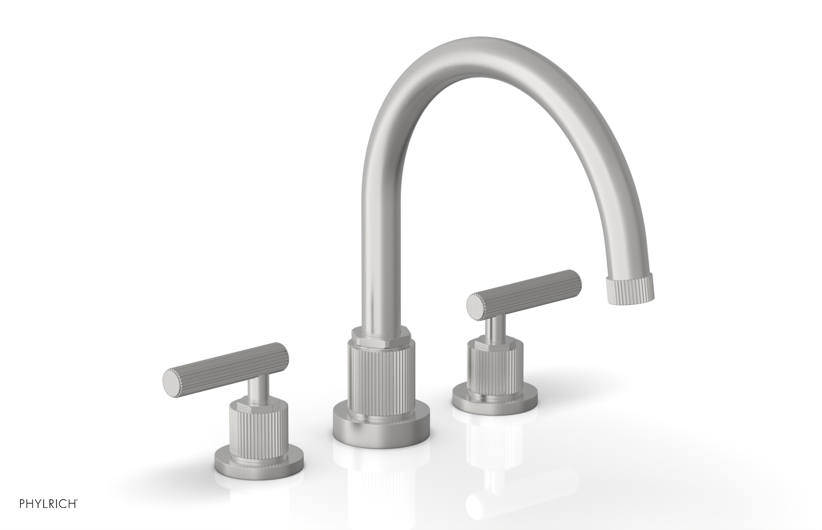 DUSTRIE - Deck Tub Set - Lever Handles - Grooved 370-41