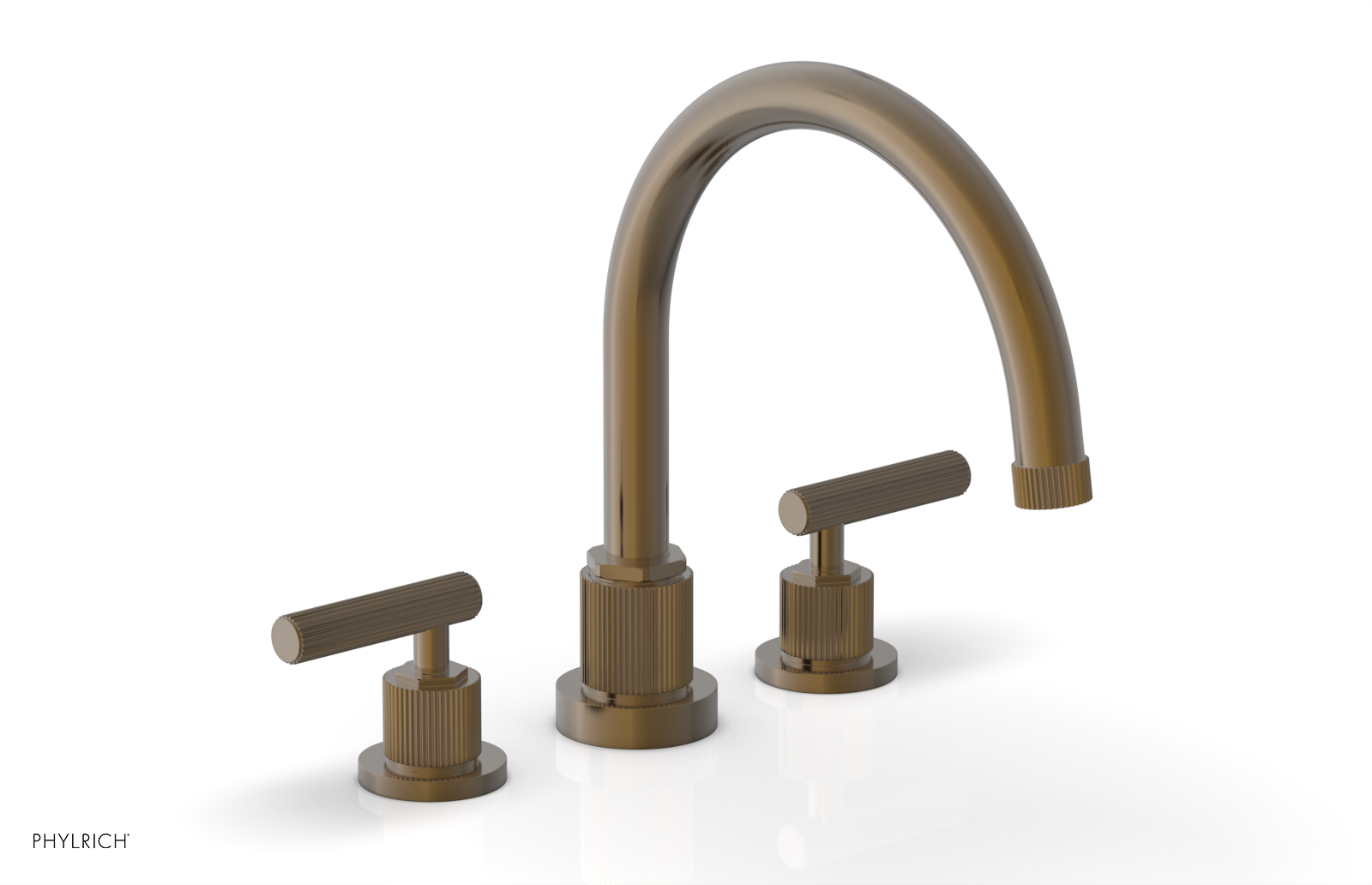 DUSTRIE - Deck Tub Set - Lever Handles - Grooved 370-41