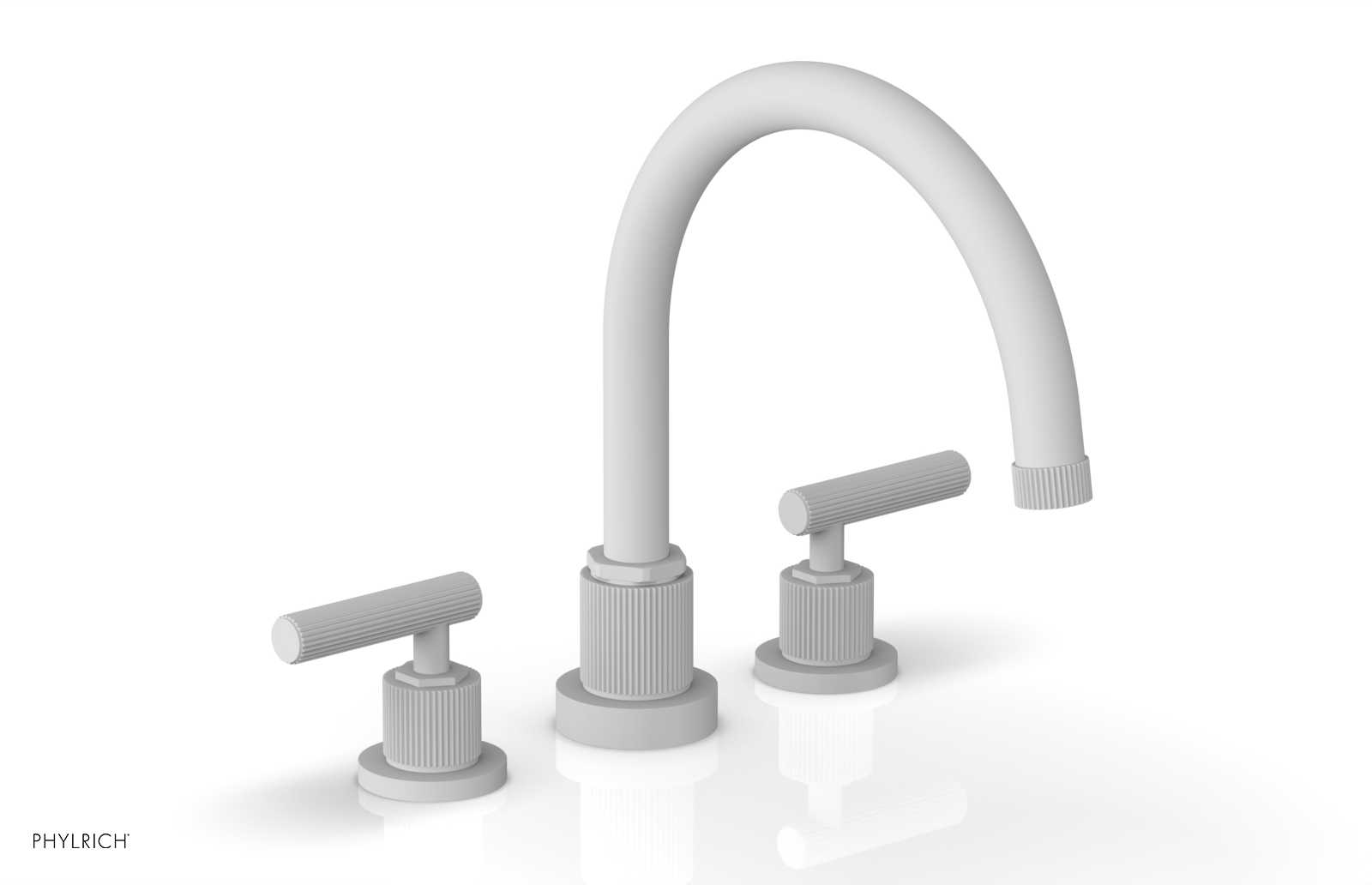 DUSTRIE - Deck Tub Set - Lever Handles - Grooved 370-41