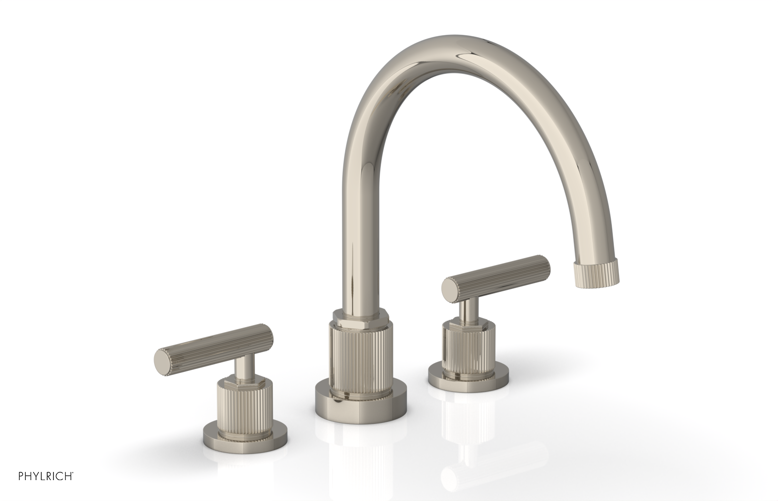 DUSTRIE - Deck Tub Set - Lever Handles - Grooved 370-41