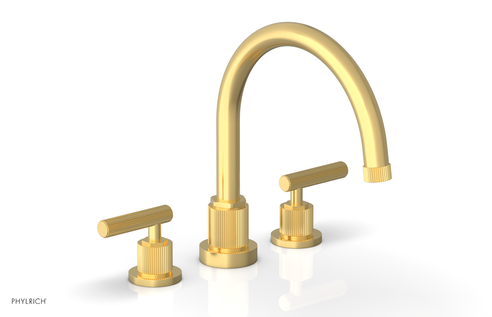 DUSTRIE - Deck Tub Set - Lever Handles - Grooved 370-41