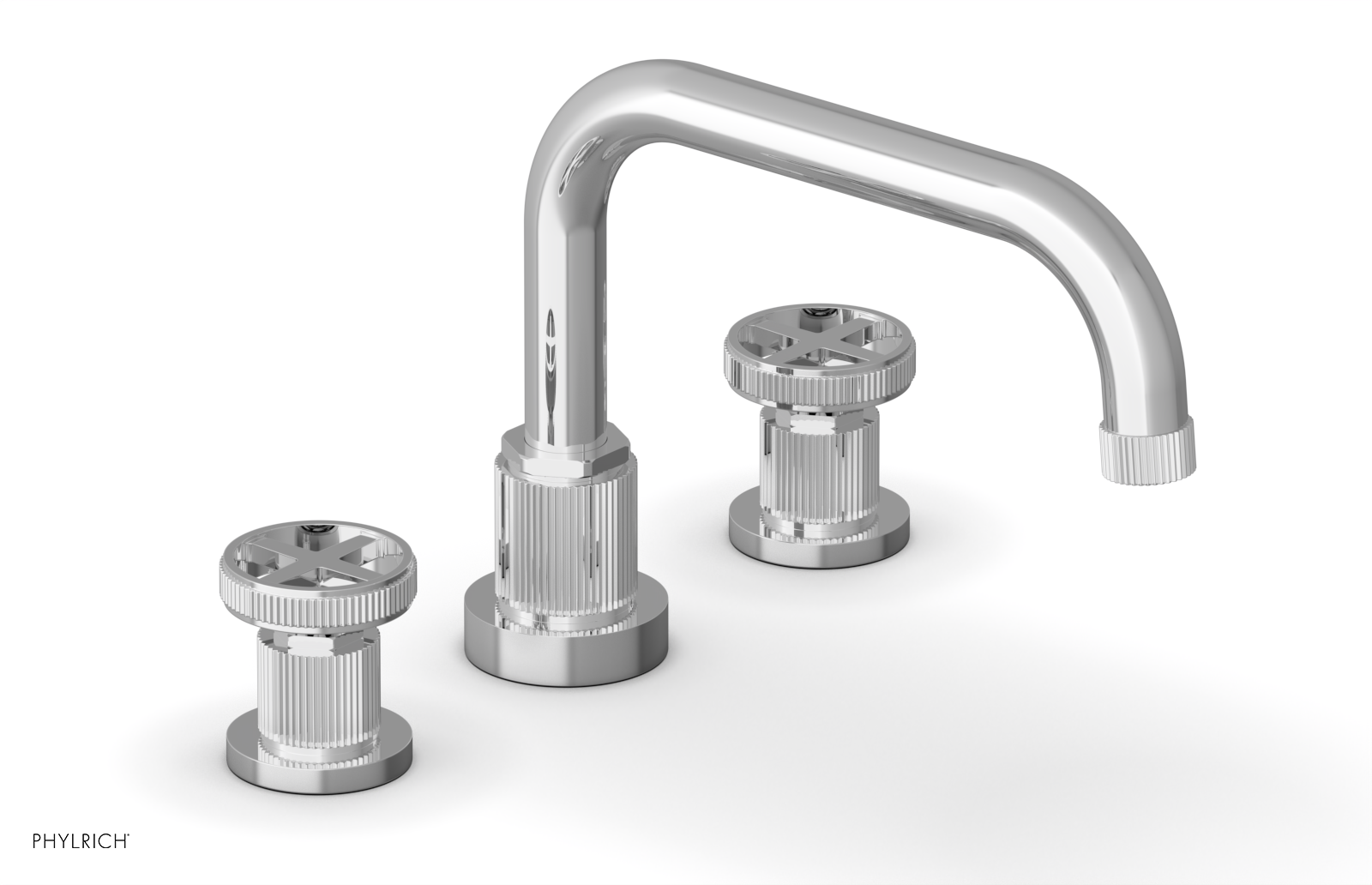 DUSTRIE - Deck Tub Set - Cross Handles - Grooved 370-42