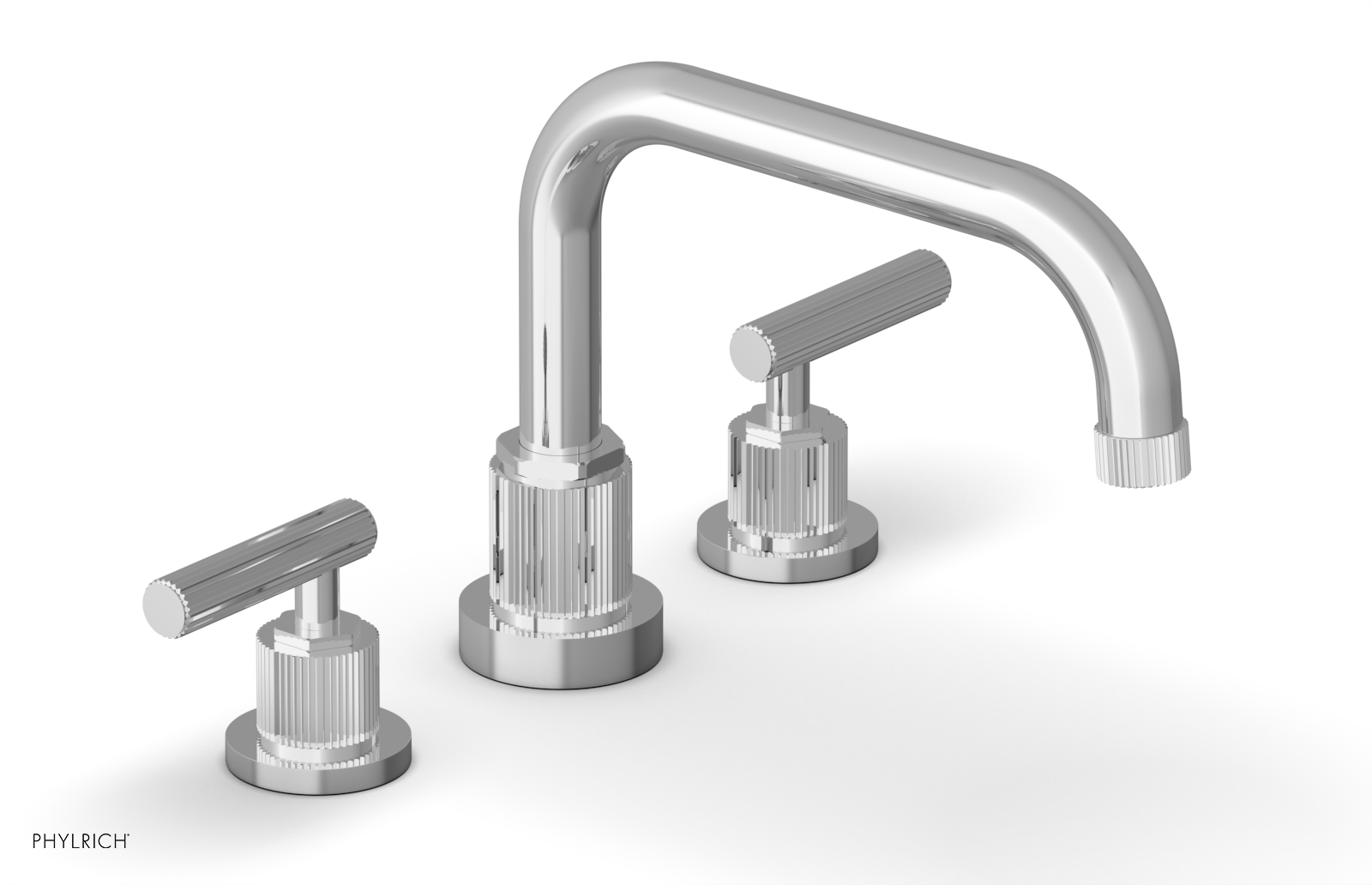 DUSTRIE - Deck Tub Set - Lever Handles - Grooved 370-43