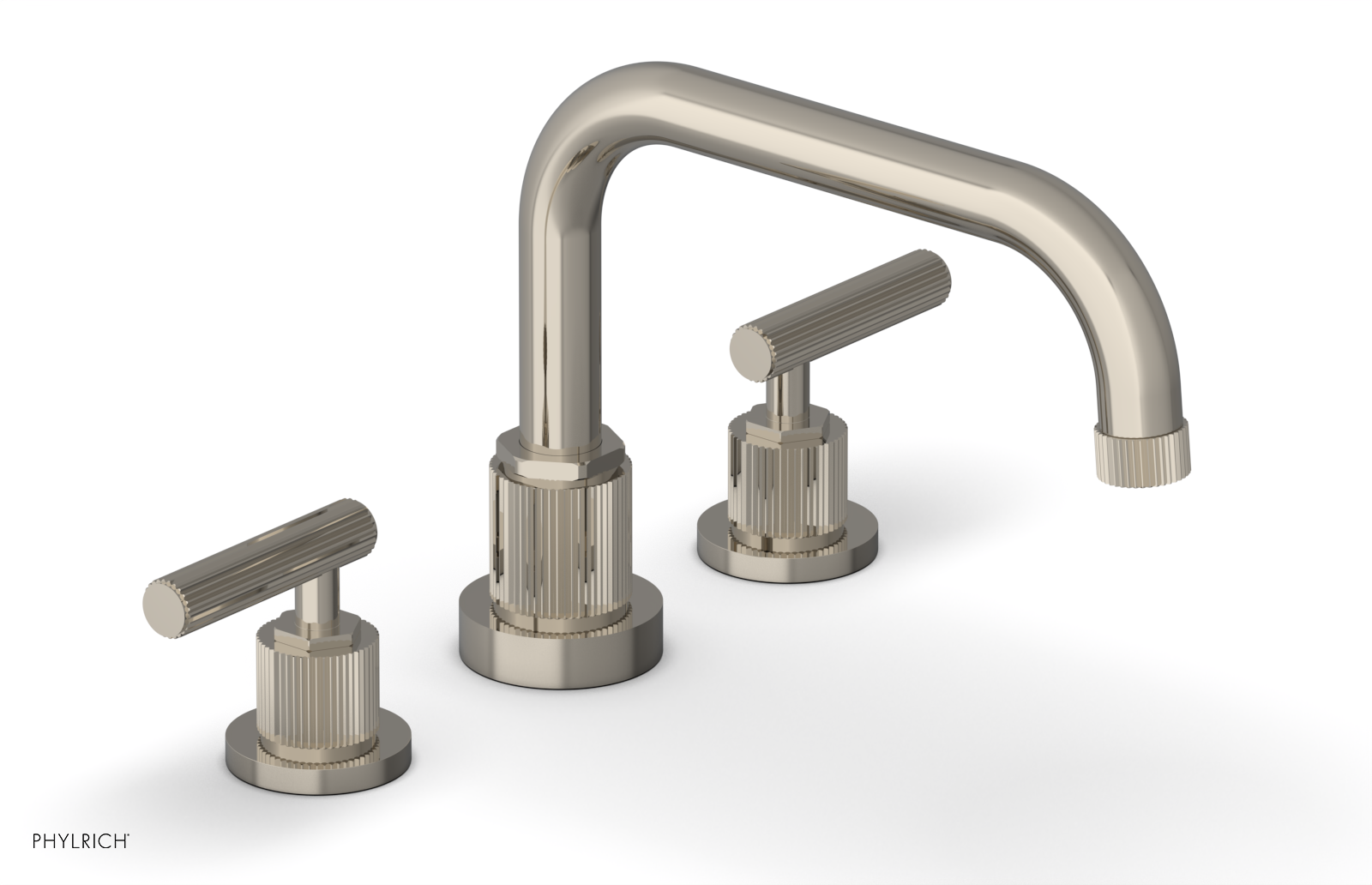 DUSTRIE - Deck Tub Set - Lever Handles - Grooved 370-43