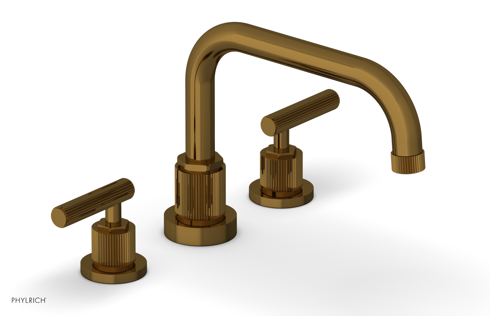 DUSTRIE - Deck Tub Set - Lever Handles - Grooved 370-43