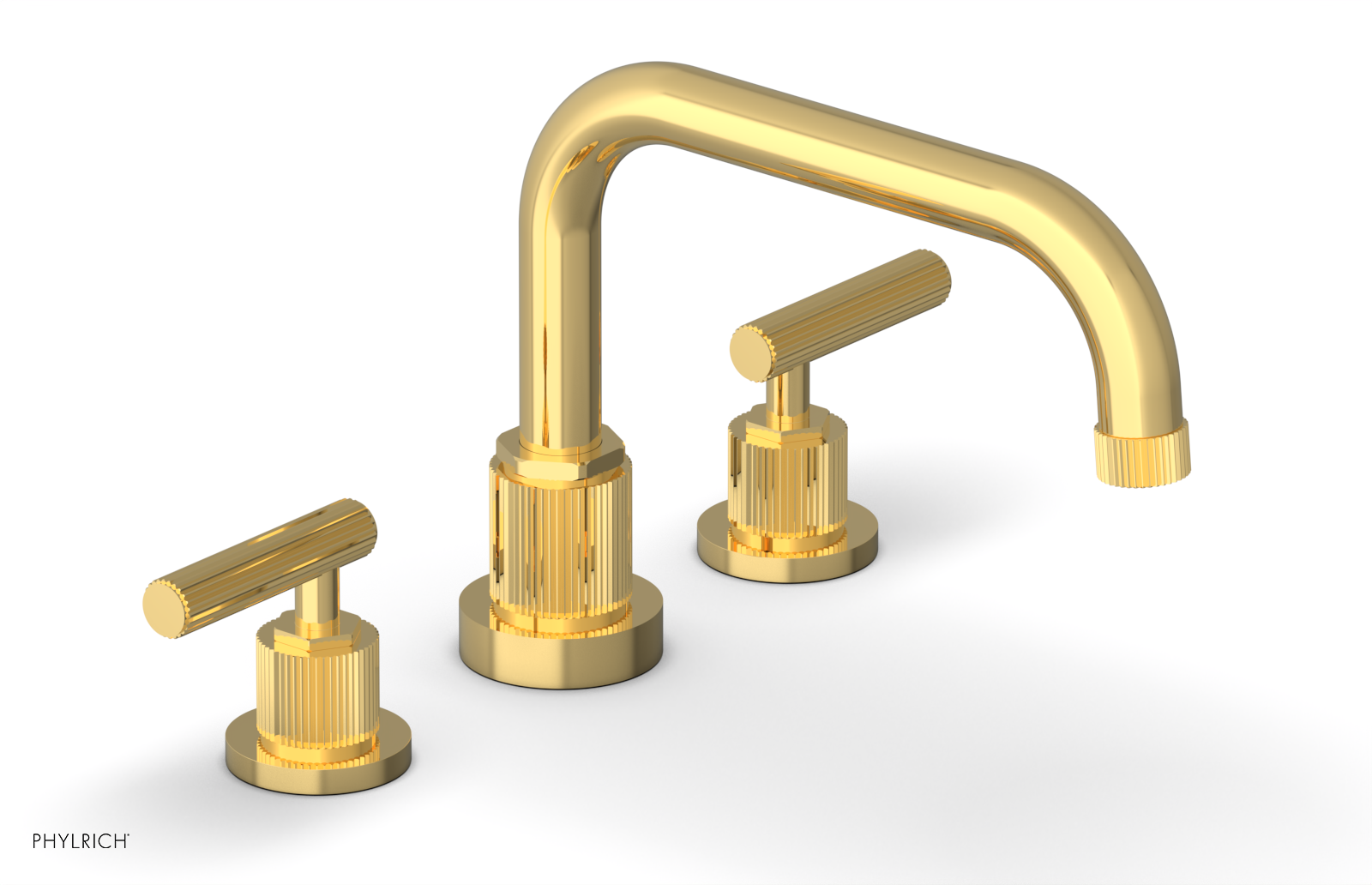 DUSTRIE - Deck Tub Set - Lever Handles - Grooved 370-43