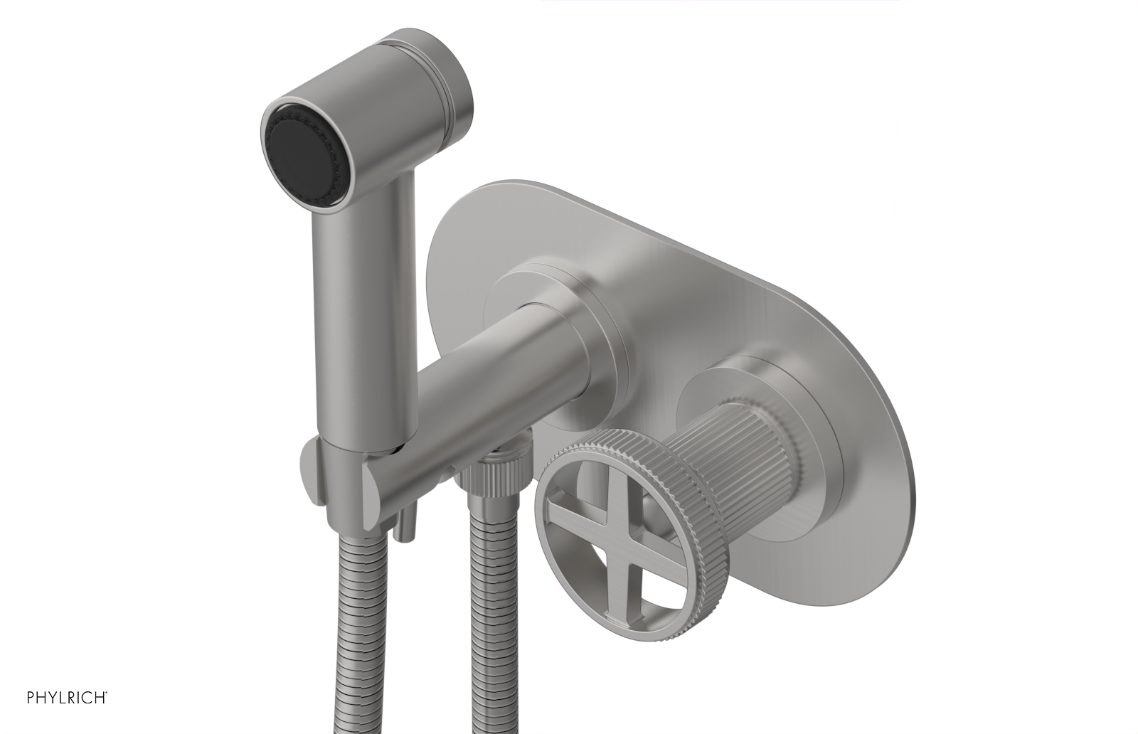 DUSTRIE - Wall Mounted Bidet - Cross Handle - Grooved 370-62