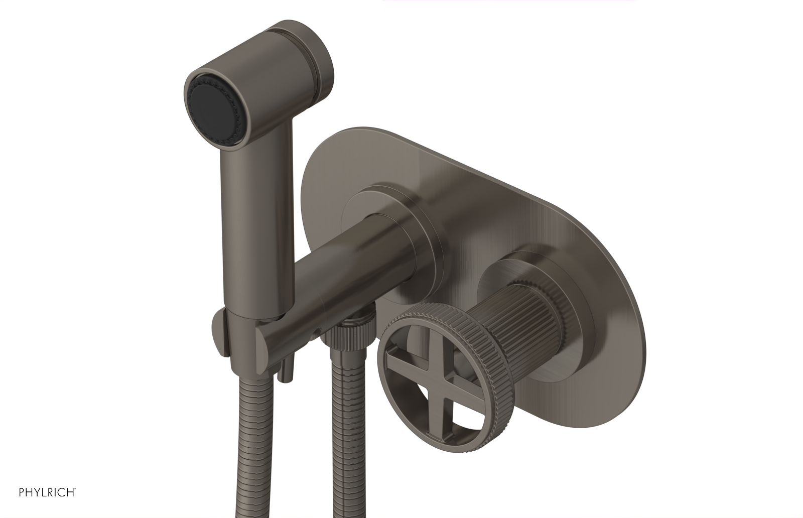 DUSTRIE - Wall Mounted Bidet - Cross Handle - Grooved 370-62