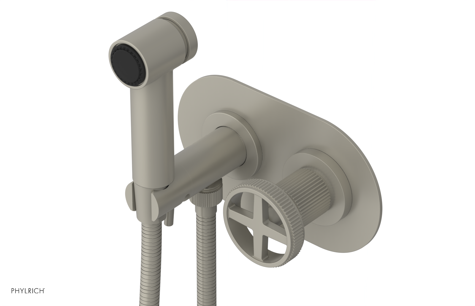 DUSTRIE - Wall Mounted Bidet - Cross Handle - Grooved 370-62