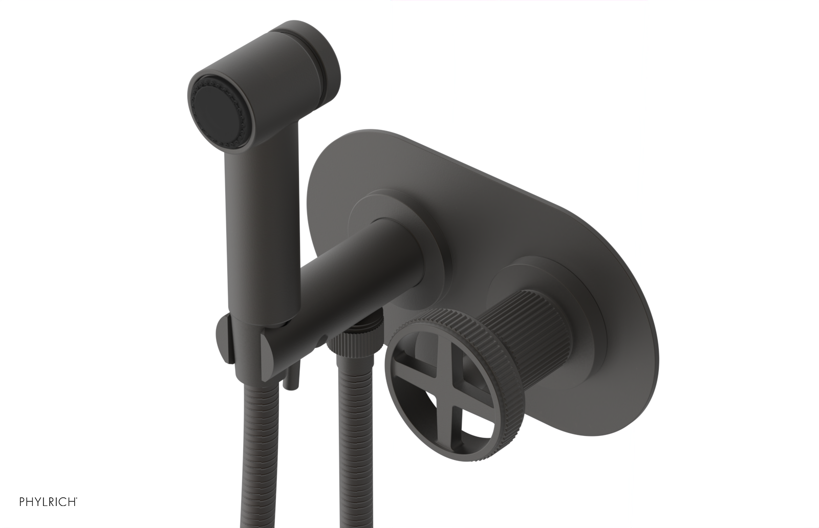 DUSTRIE - Wall Mounted Bidet - Cross Handle - Grooved 370-62