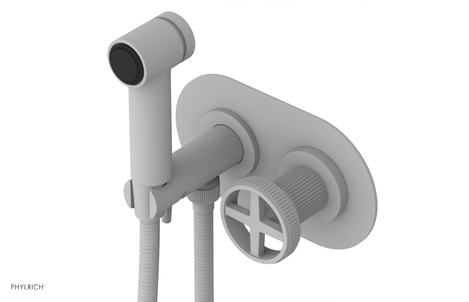 DUSTRIE - Wall Mounted Bidet - Cross Handle - Grooved 370-62