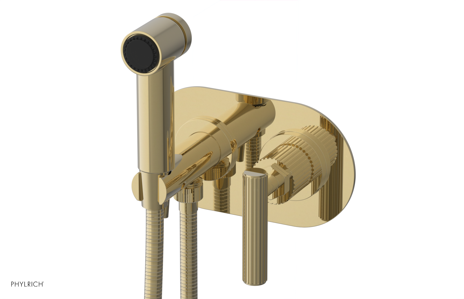 DUSTRIE - Wall Mounted Bidet - Lever Handle - Grooved 370-63