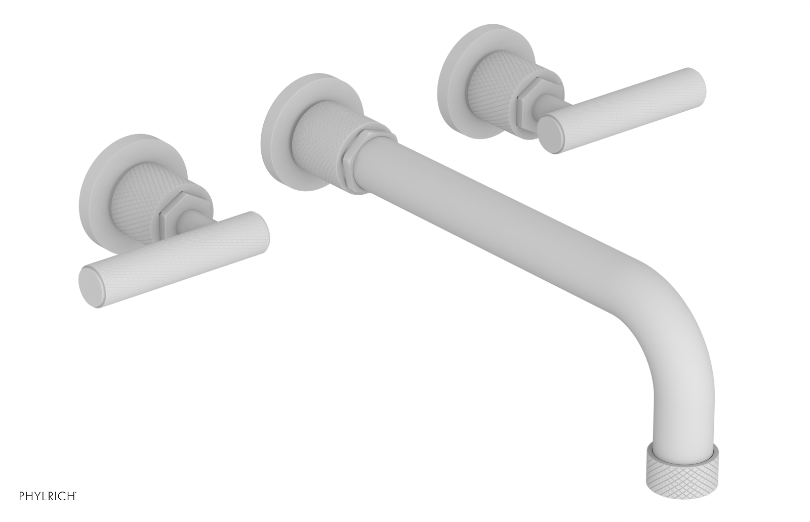 DUSTRIE - Wall Tub Set - 10" Spout - Lever Handles - Knurled 371-57-10