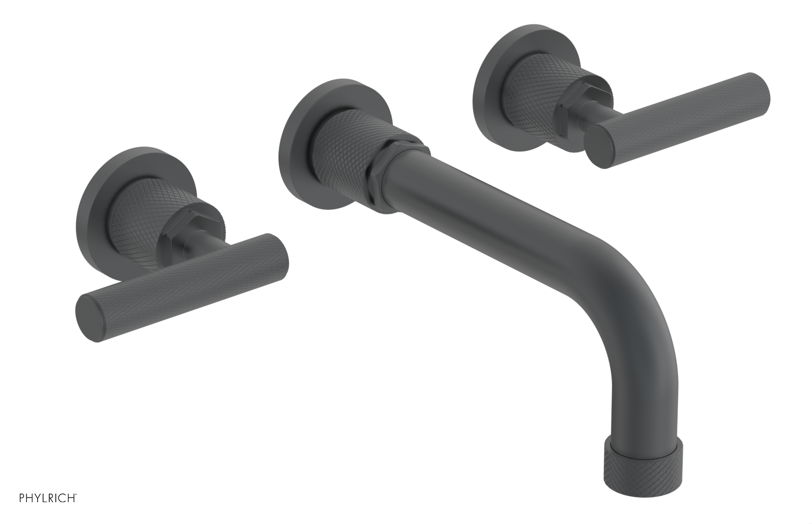 DUSTRIE - Wall Tub Set - 7 5/8" Spout - Lever Handles - Knurled 371-57