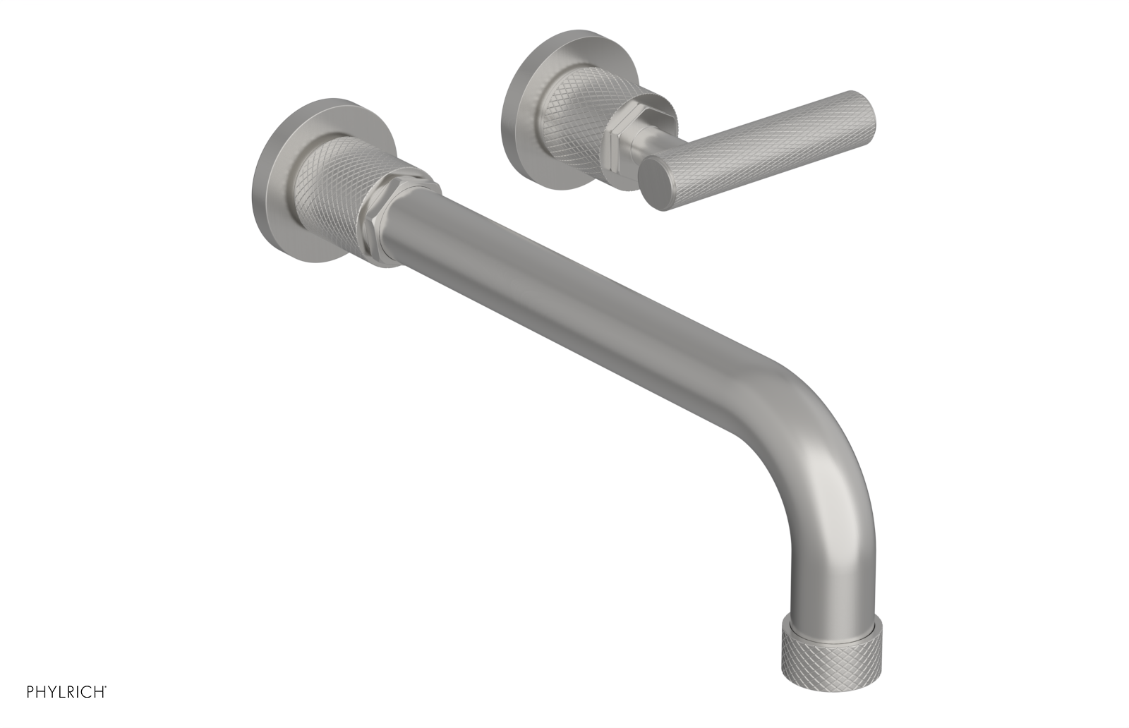 DUSTRIE Single Handle Wall Lavatory Set - 10" Spout - Knurled 371-16-10