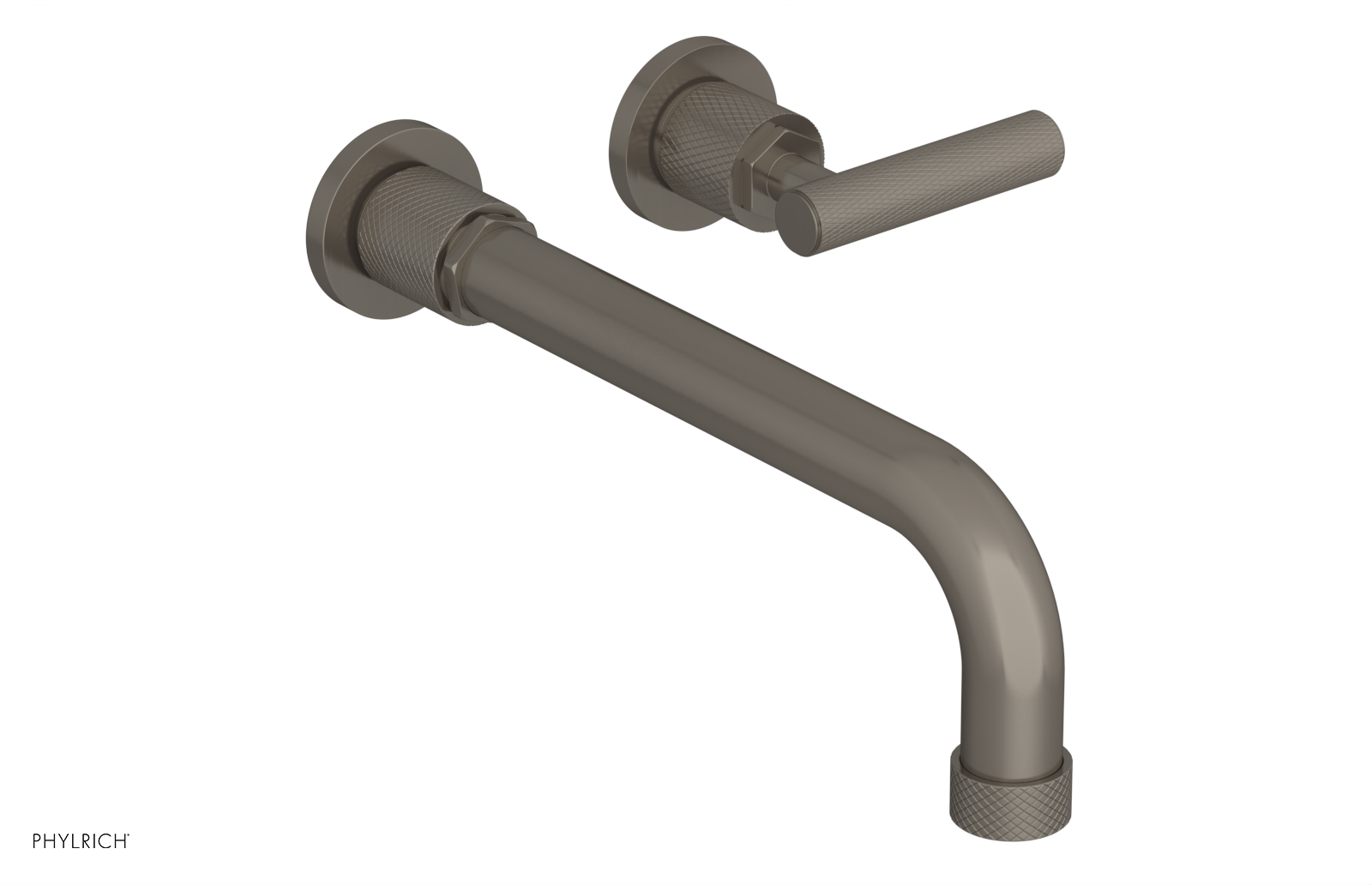 DUSTRIE Single Handle Wall Lavatory Set - 10" Spout - Knurled 371-16-10