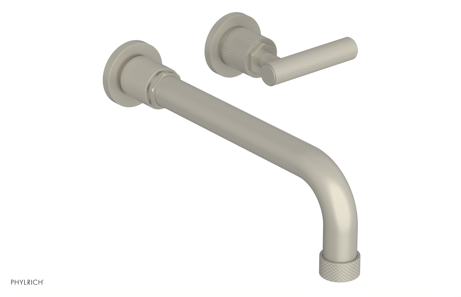 DUSTRIE Single Handle Wall Lavatory Set - 10" Spout - Knurled 371-16-10