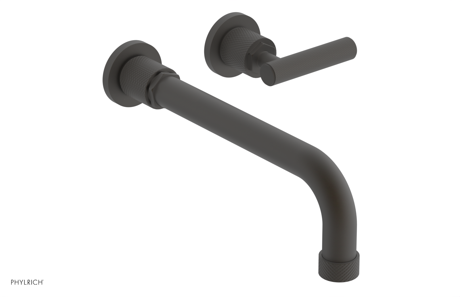 DUSTRIE Single Handle Wall Lavatory Set - 10" Spout - Knurled 371-16-10