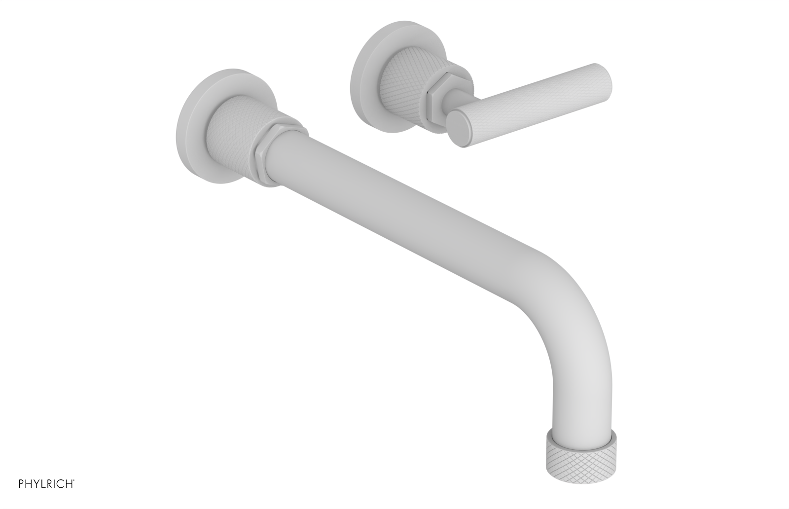 DUSTRIE Single Handle Wall Lavatory Set - 10" Spout - Knurled 371-16-10
