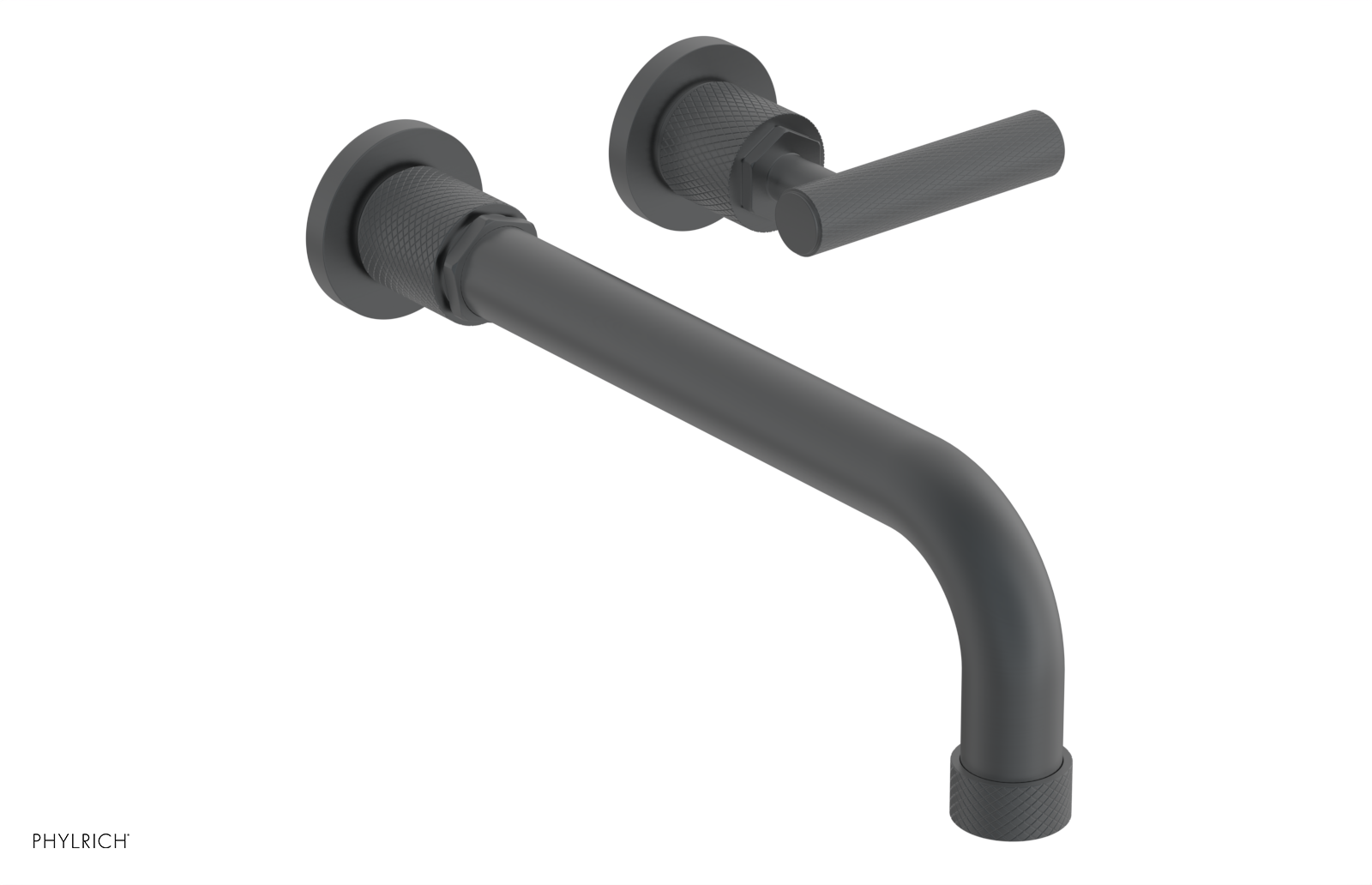 DUSTRIE Single Handle Wall Lavatory Set - 10" Spout - Knurled 371-16-10