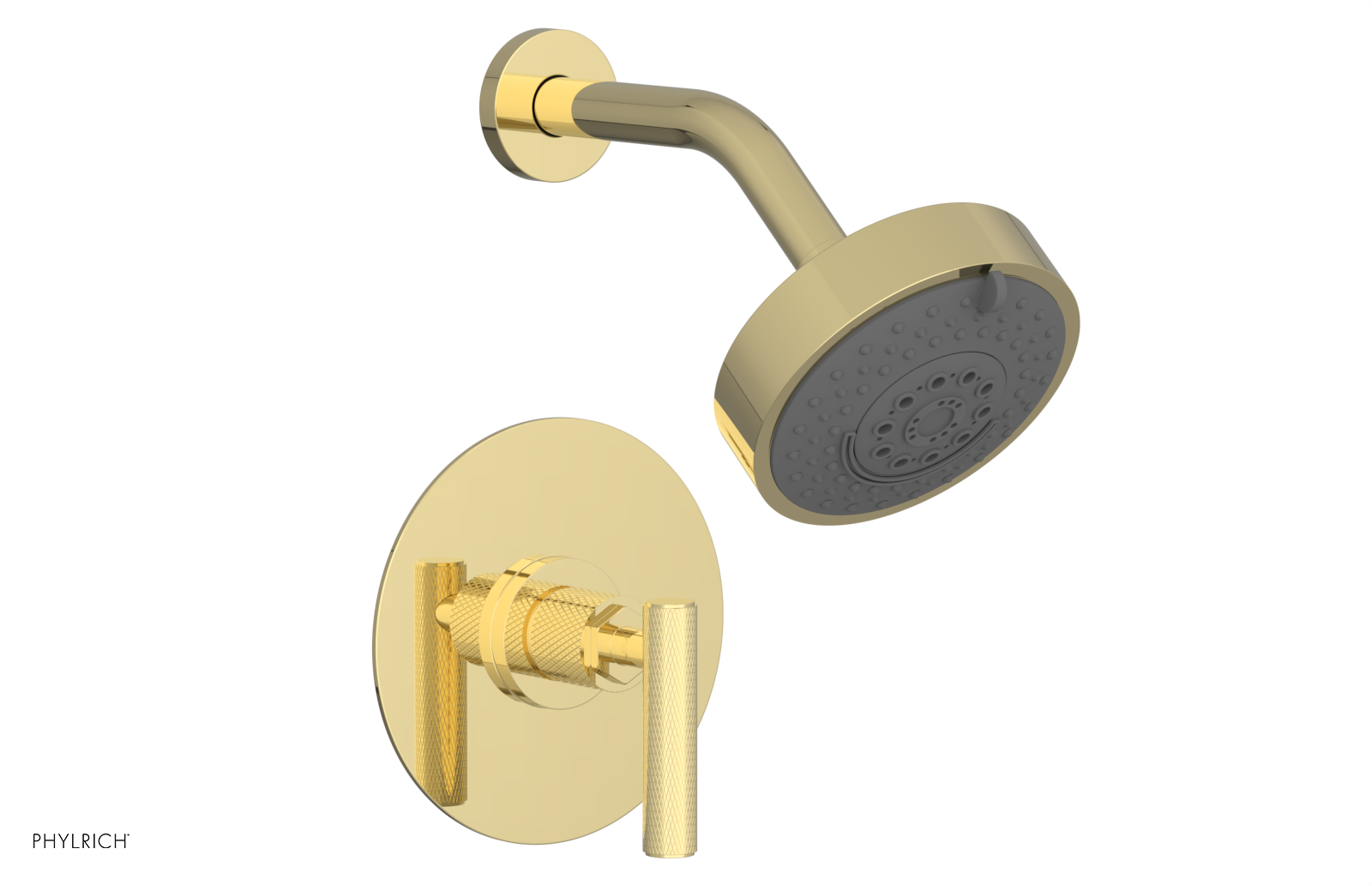 DUSTRIE - Pressure Balance Shower Set - Lever Handle - Knurled 371-22