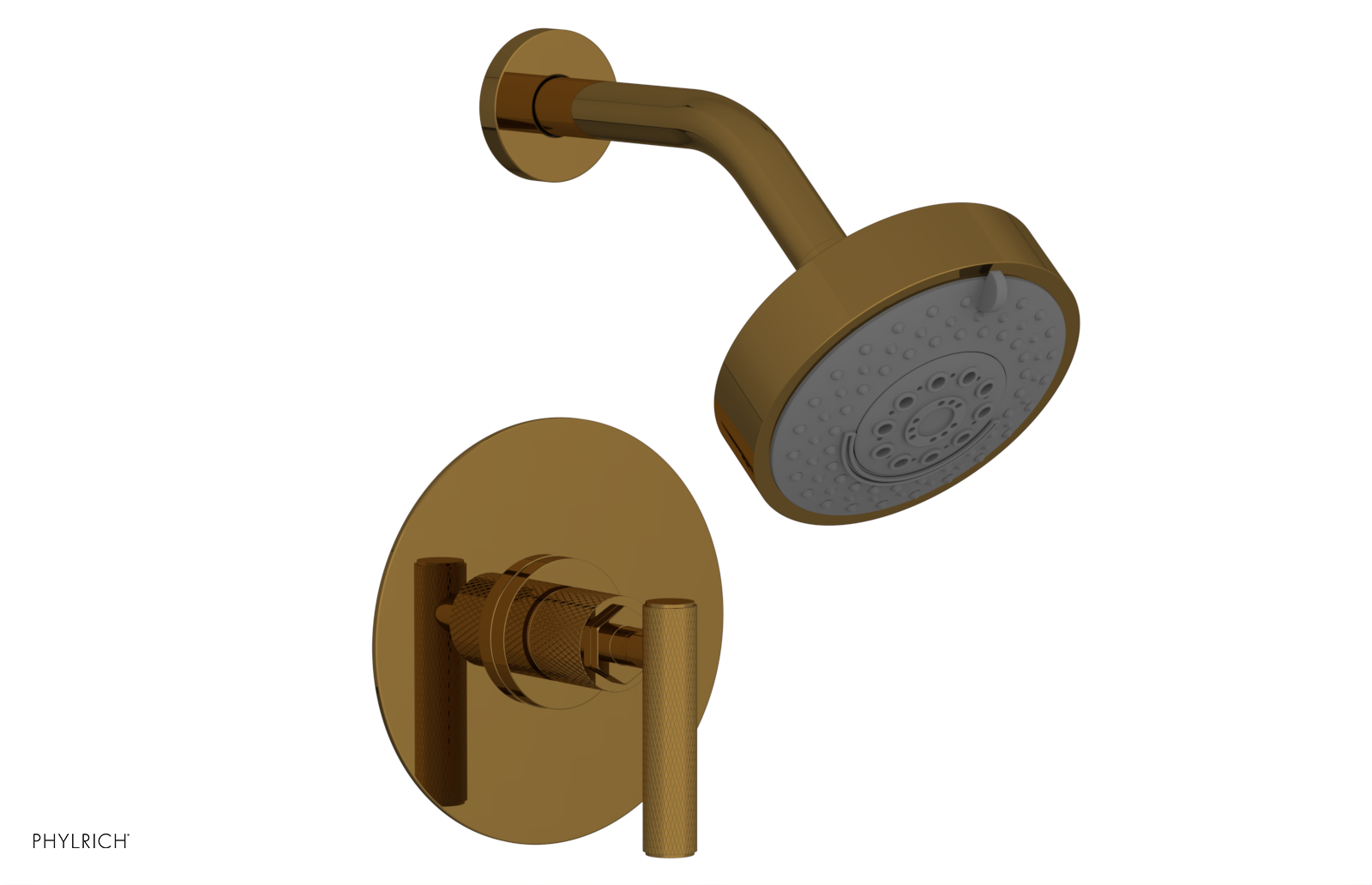 DUSTRIE - Pressure Balance Shower Set - Lever Handle - Knurled 371-22