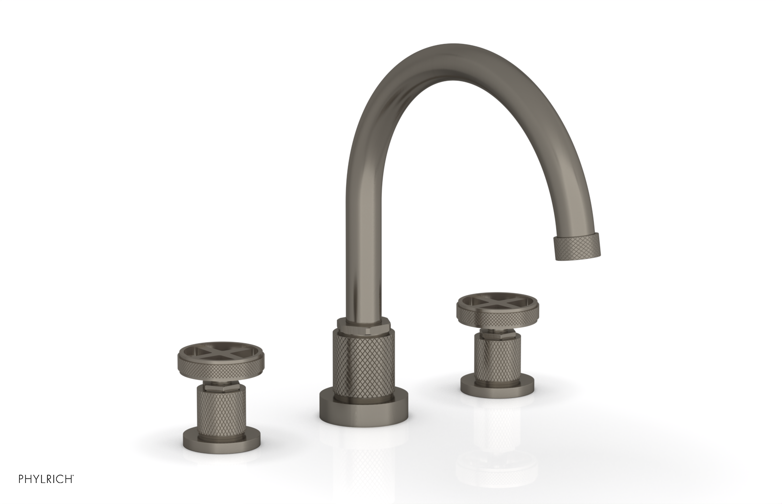 DUSTRIE - Deck Tub Set - Cross Handles - Knurled 371-40