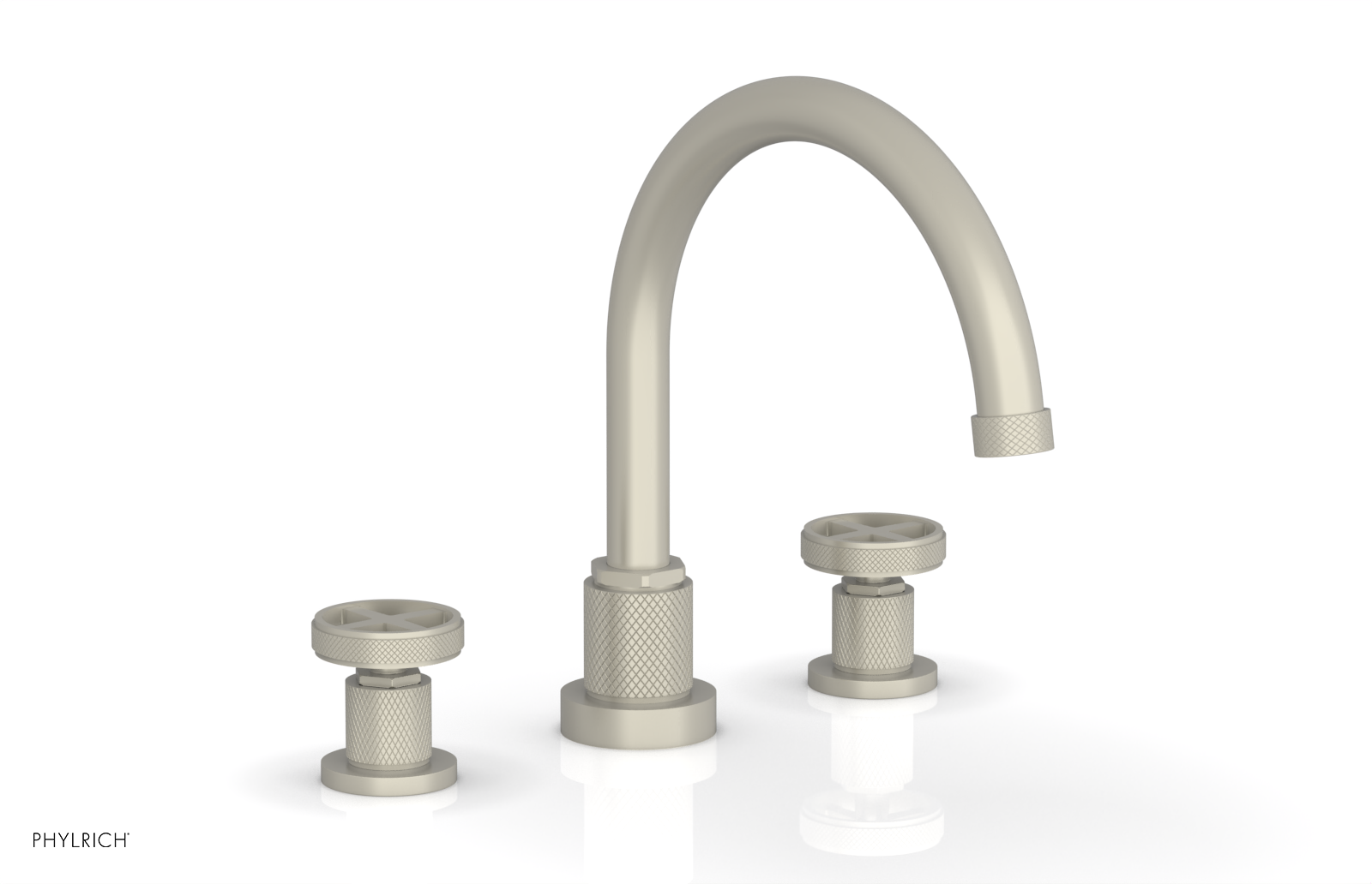 DUSTRIE - Deck Tub Set - Cross Handles - Knurled 371-40