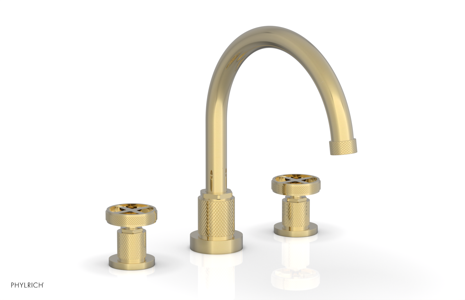 DUSTRIE - Deck Tub Set - Cross Handles - Knurled 371-40