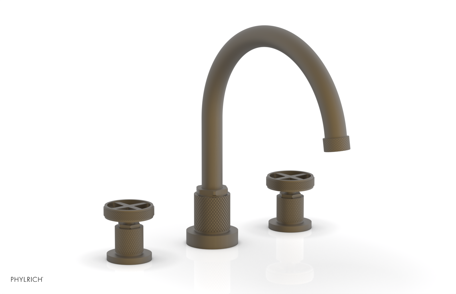 DUSTRIE - Deck Tub Set - Cross Handles - Knurled 371-40