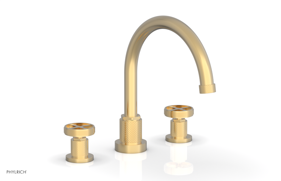 DUSTRIE - Deck Tub Set - Cross Handles - Knurled 371-40