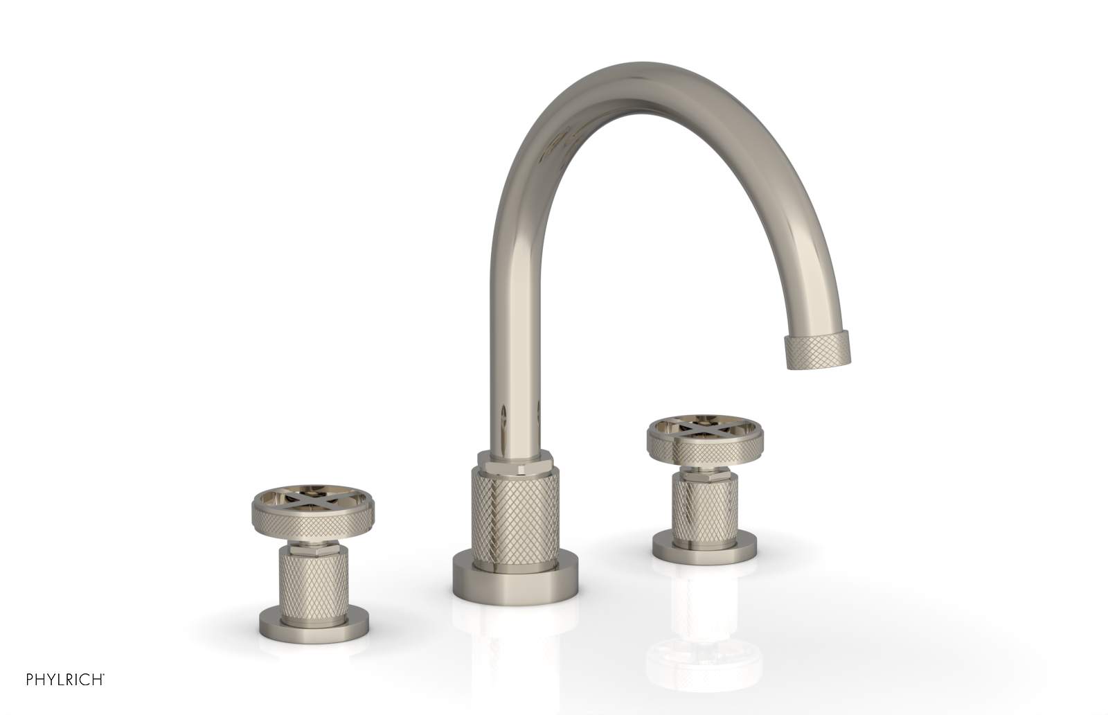DUSTRIE - Deck Tub Set - Cross Handles - Knurled 371-40
