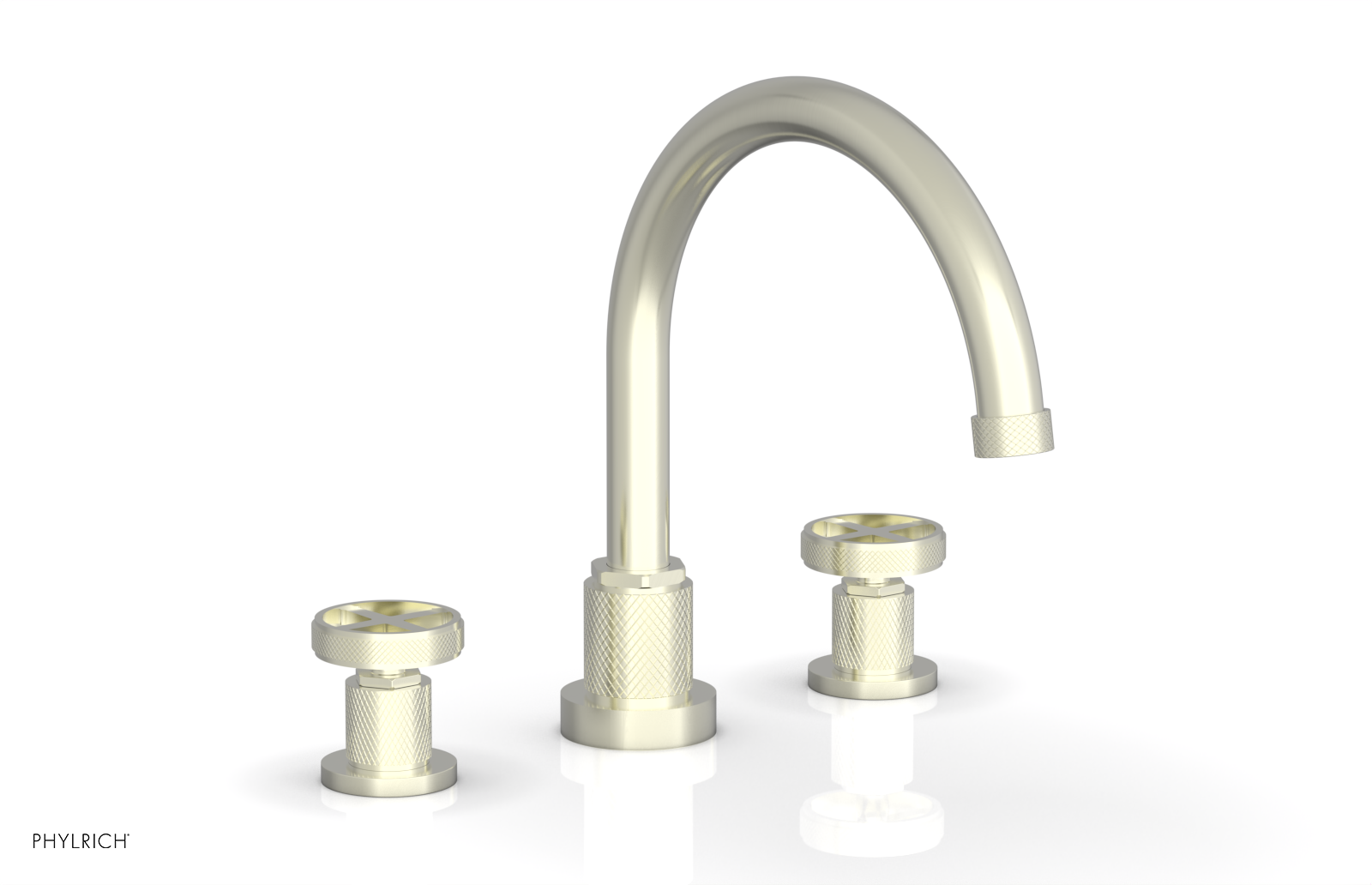 DUSTRIE - Deck Tub Set - Cross Handles - Knurled 371-40