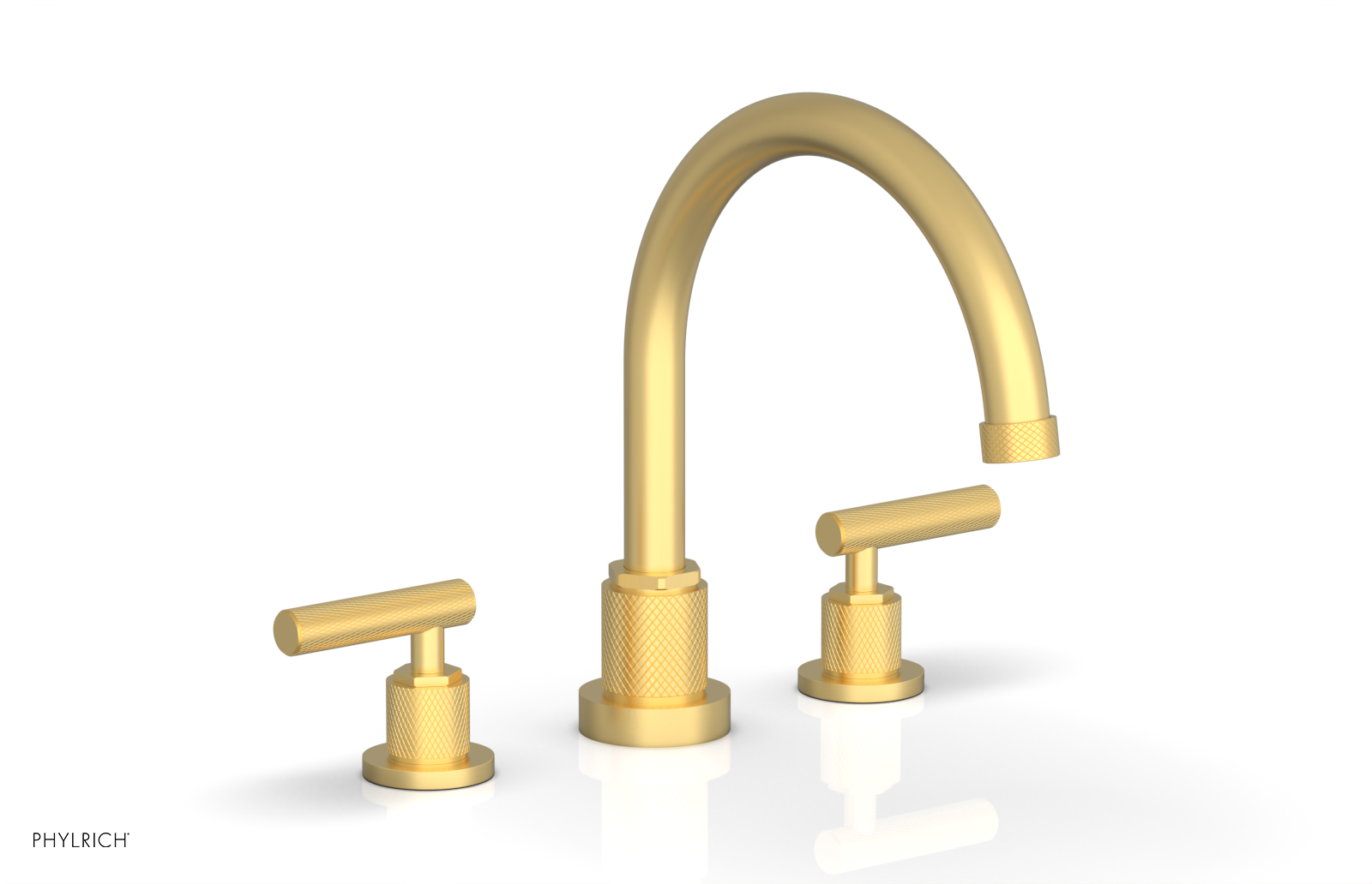 DUSTRIE - Deck Tub Set - Lever Handles - Knurled 371-41