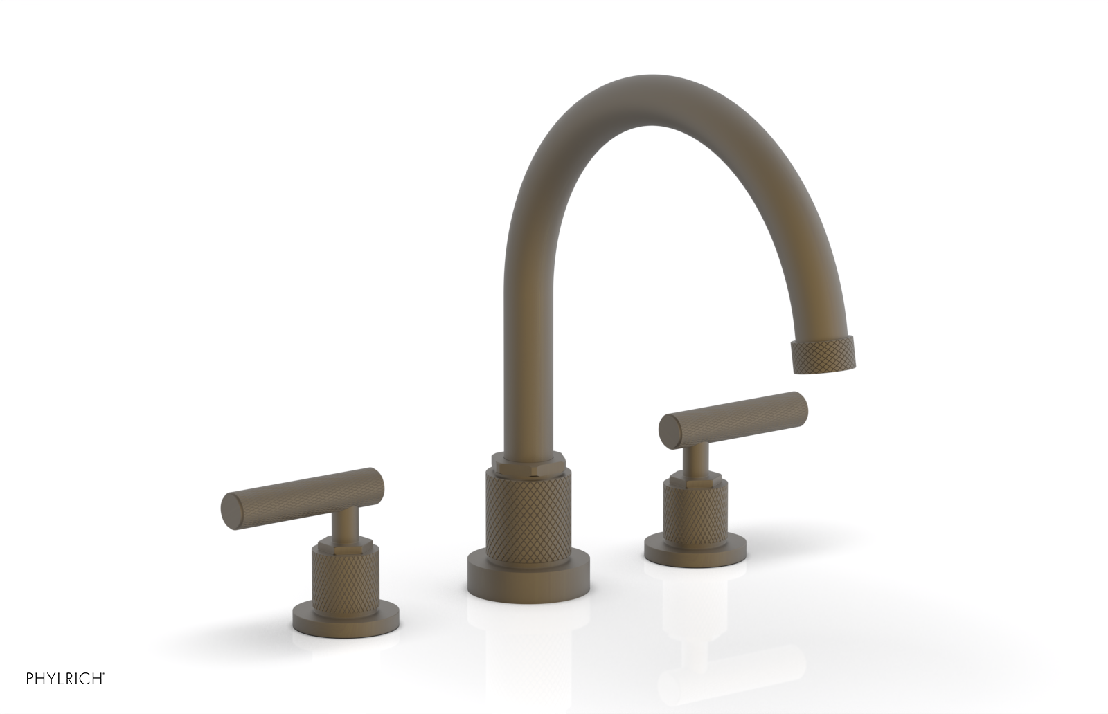 DUSTRIE - Deck Tub Set - Lever Handles - Knurled 371-41