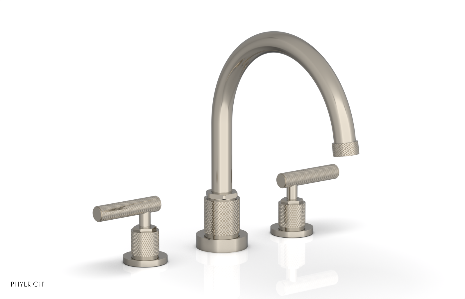 DUSTRIE - Deck Tub Set - Lever Handles - Knurled 371-41