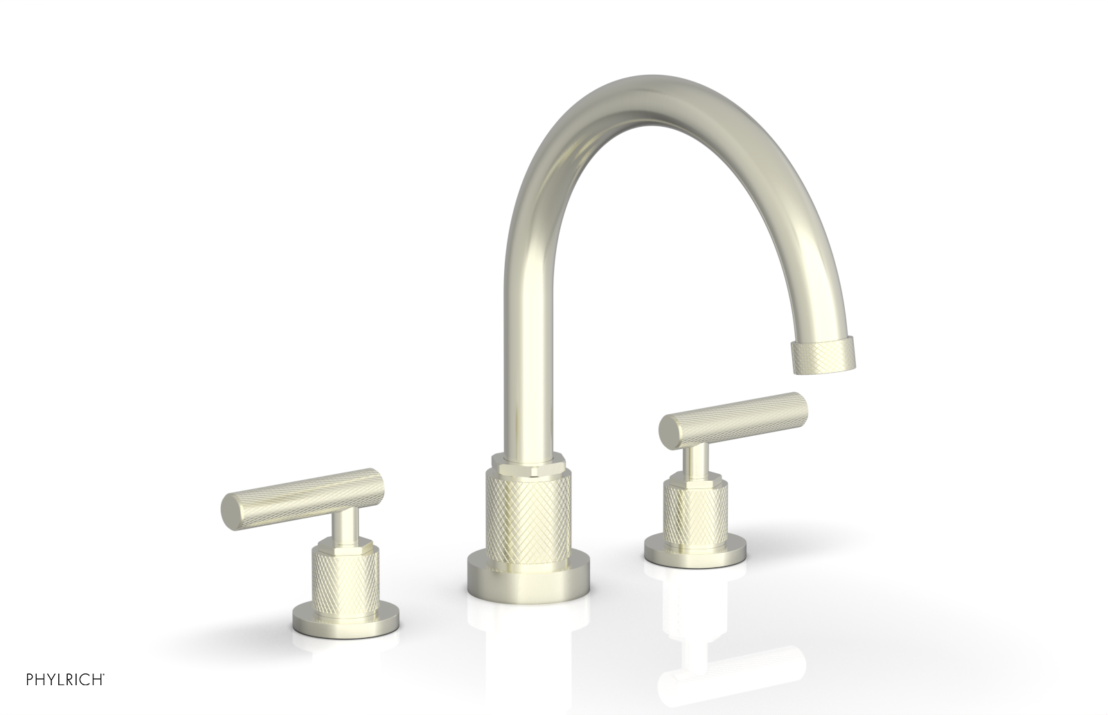 DUSTRIE - Deck Tub Set - Lever Handles - Knurled 371-41