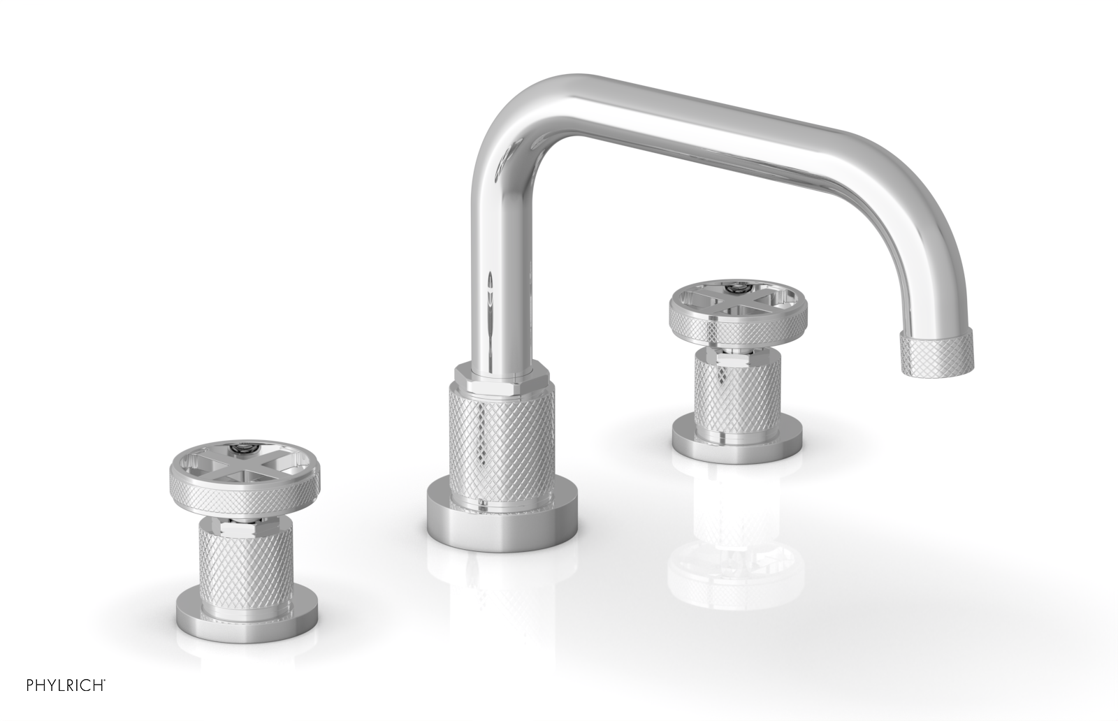 DUSTRIE - Deck Tub Set - Cross Handles - Knurled 371-42