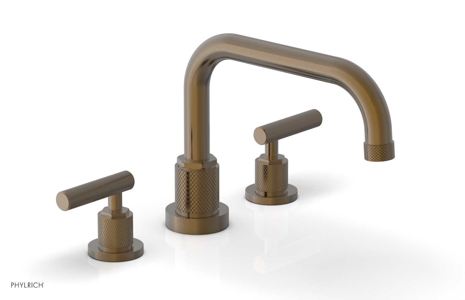 DUSTRIE - Deck Tub Set - Lever Handles - Knurled 371-43