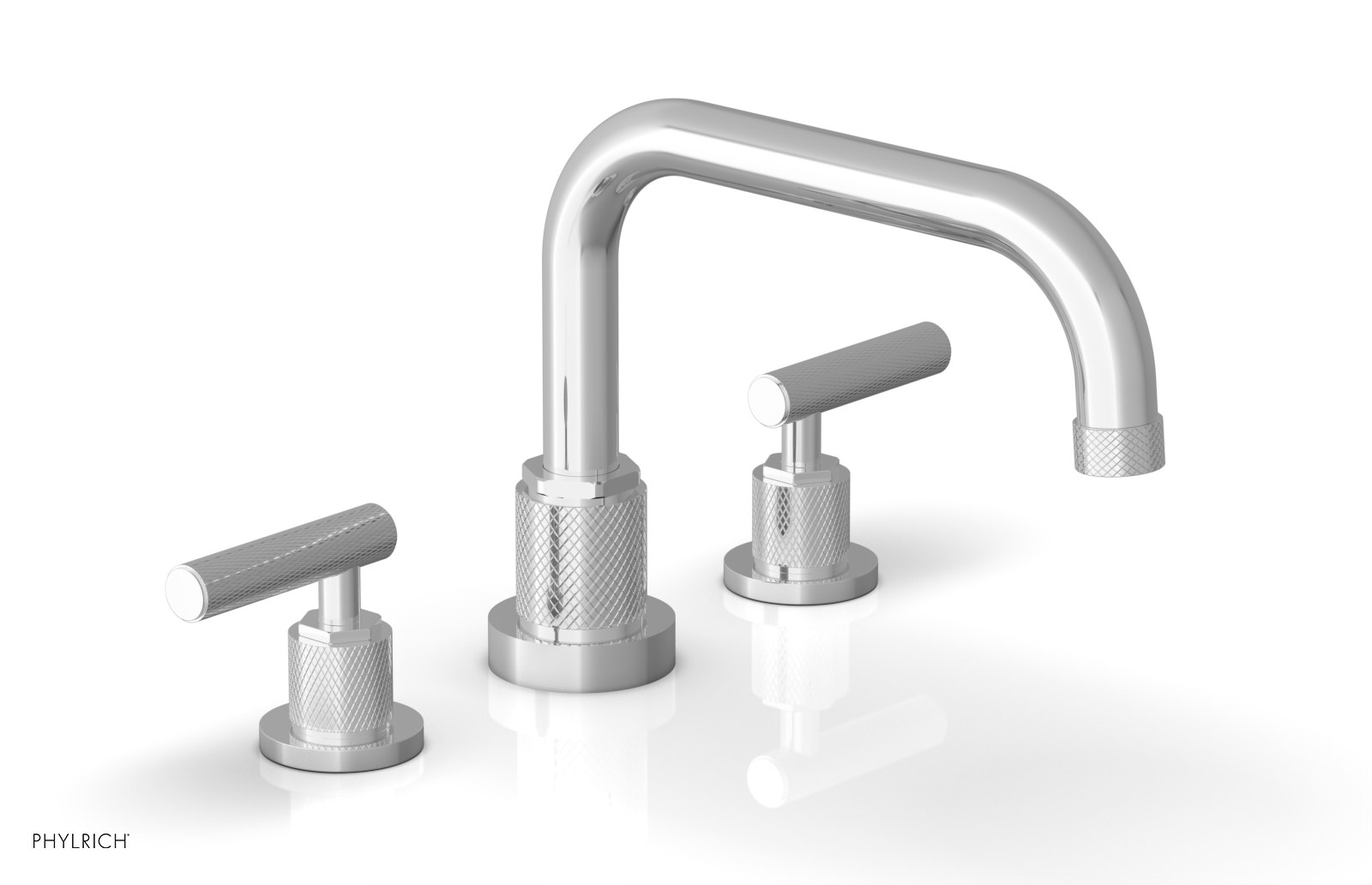 DUSTRIE - Deck Tub Set - Lever Handles - Knurled 371-43