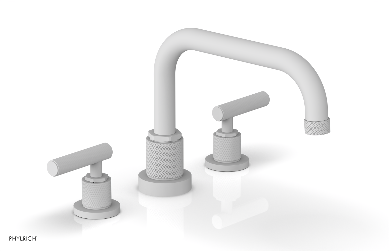 DUSTRIE - Deck Tub Set - Lever Handles - Knurled 371-43