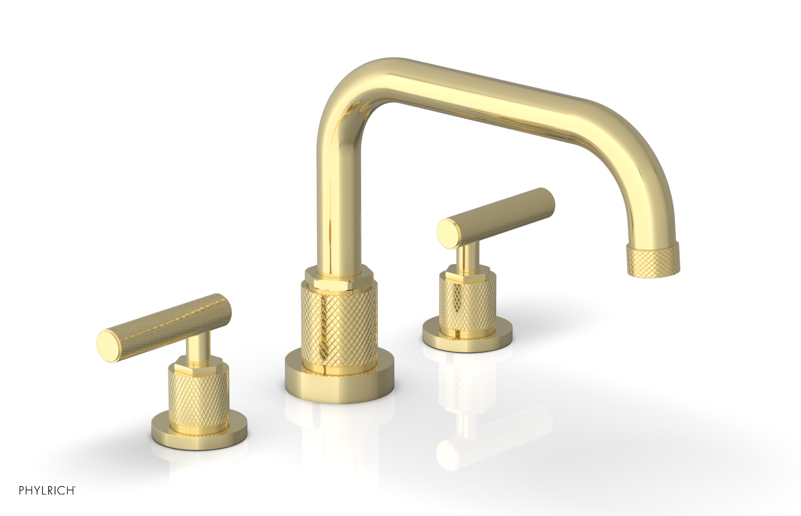 DUSTRIE - Deck Tub Set - Lever Handles - Knurled 371-43