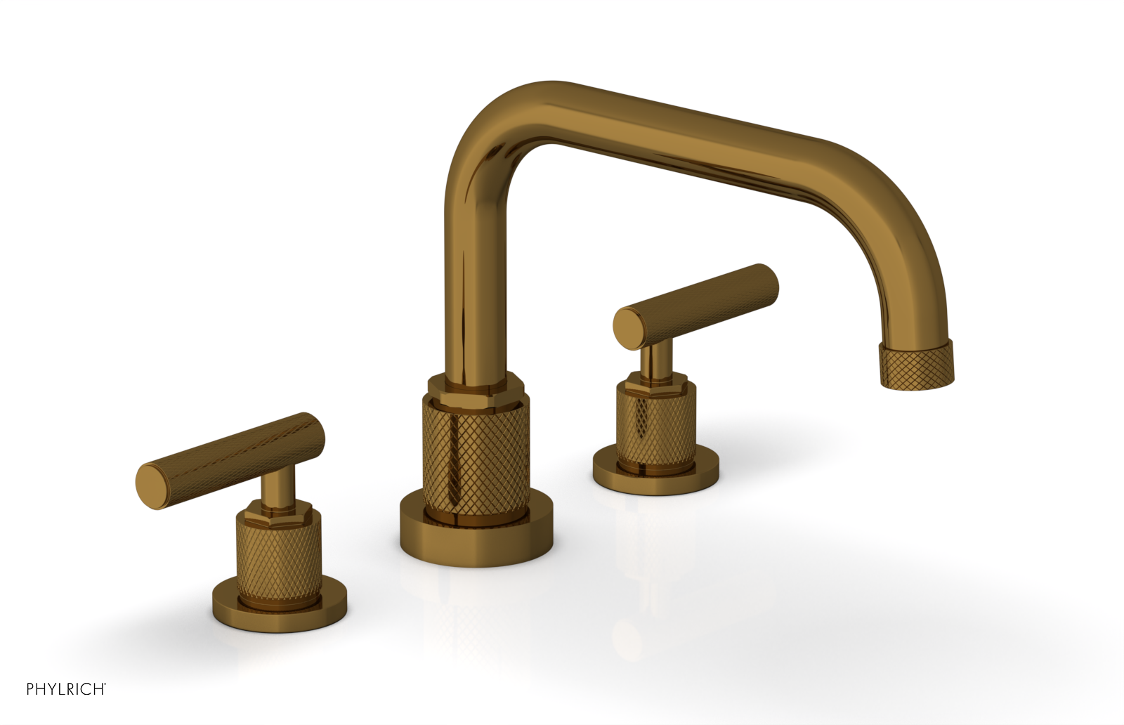 DUSTRIE - Deck Tub Set - Lever Handles - Knurled 371-43