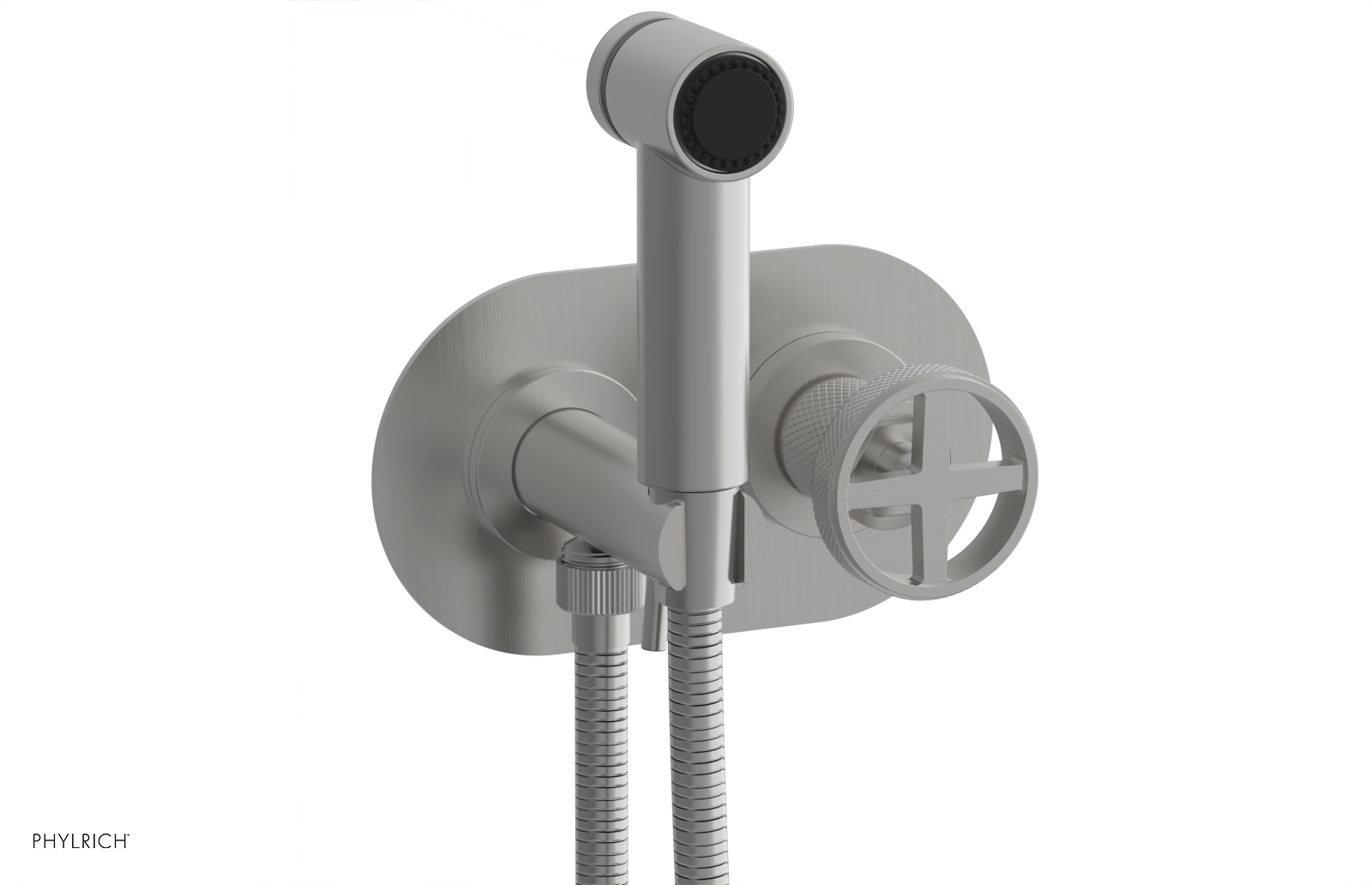 DUSTRIE - Wall Mounted Bidet - Cross Handle - Knurled 371-62