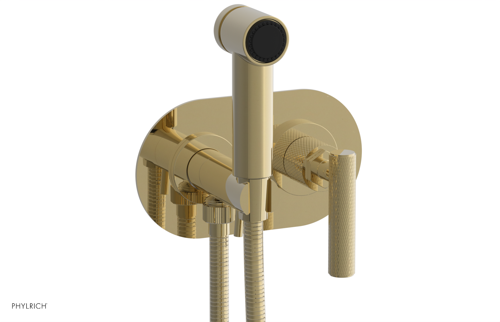 DUSTRIE - Wall Mounted Bidet - Lever Handle - Knurled 371-63