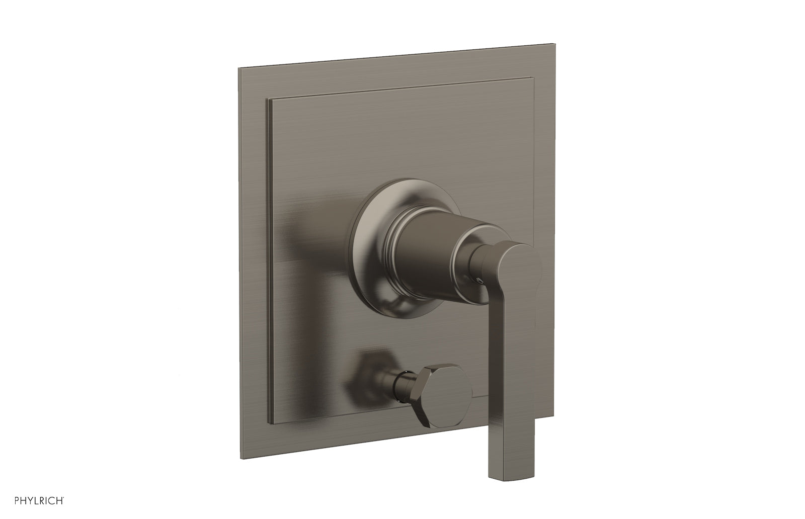 HEX MODERN Pressure Balance Shower Plate with Diverter and Handle Trim Set 4-102